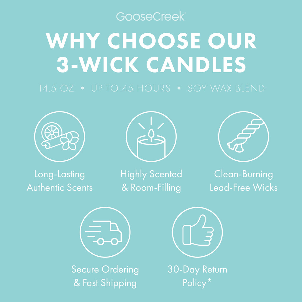 Sweet Salt Water Taffy 3-Wick Candle