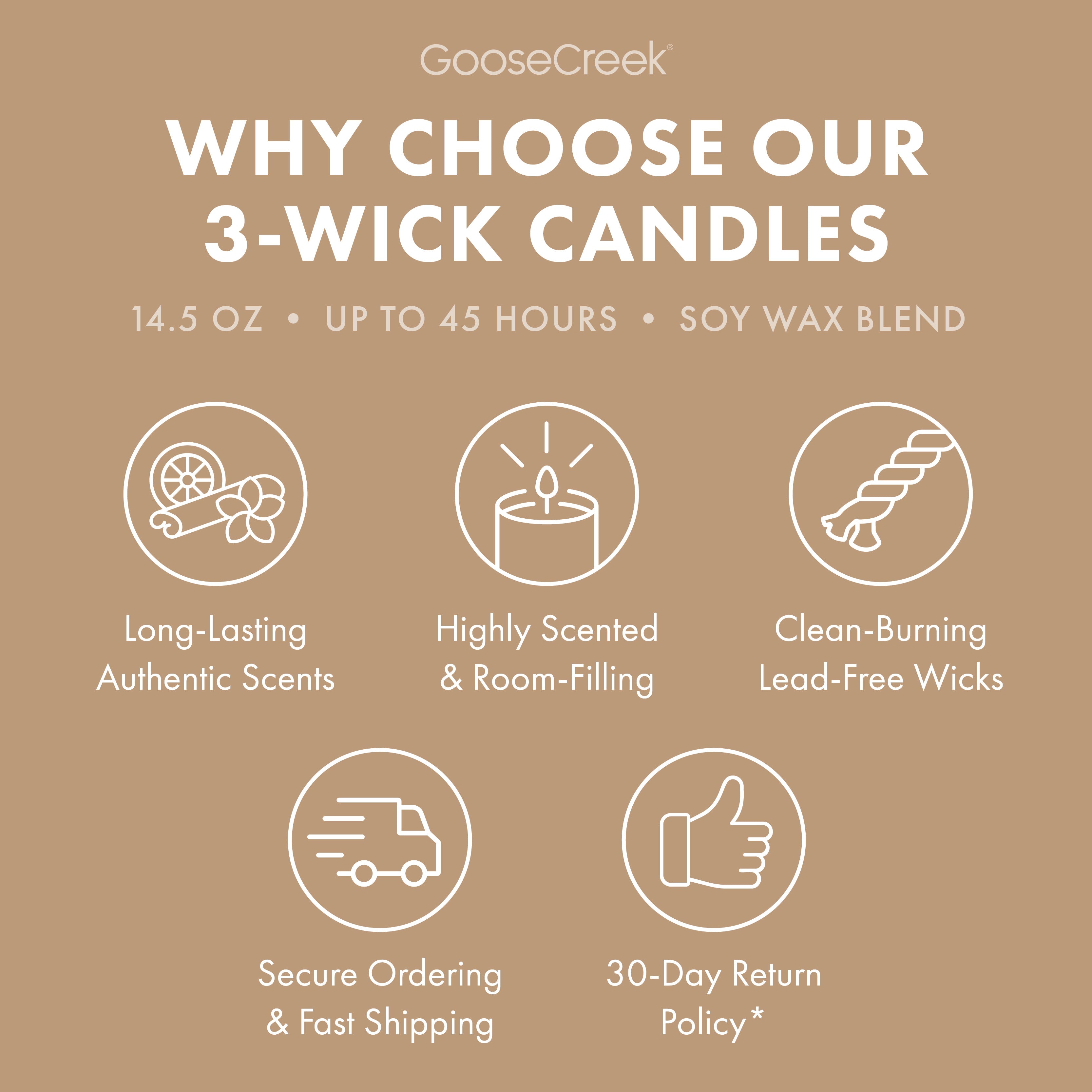 Teakwood 3-Wick Candle
