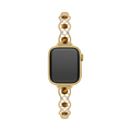 14k Gold / Platinum Plated Interwoven Stone Watch Band for Apple Watch