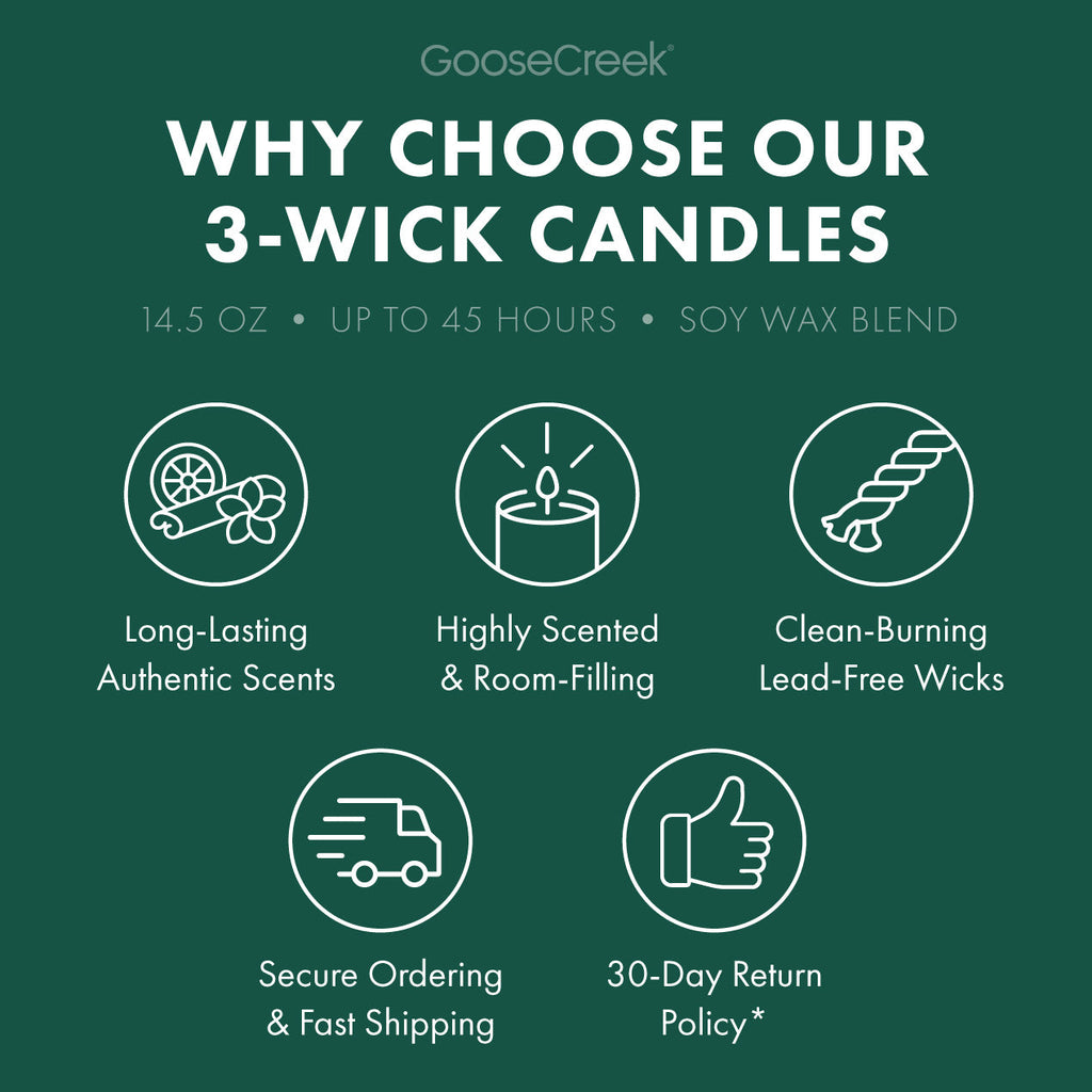 White Pine Lake Large 3-Wick Candle