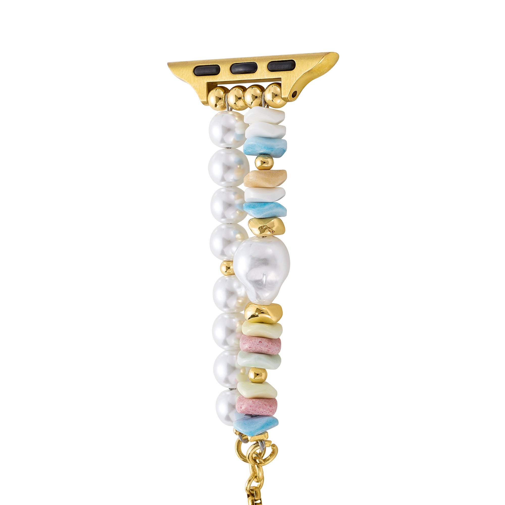 Pastel Rainbow Pearl Beaded Watch Band for Apple Watch