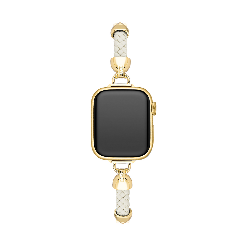 Slim Woven Metal Watch Band for Apple Watch
