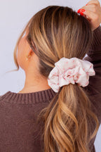 Pink Bows Jumbo Scrunchie