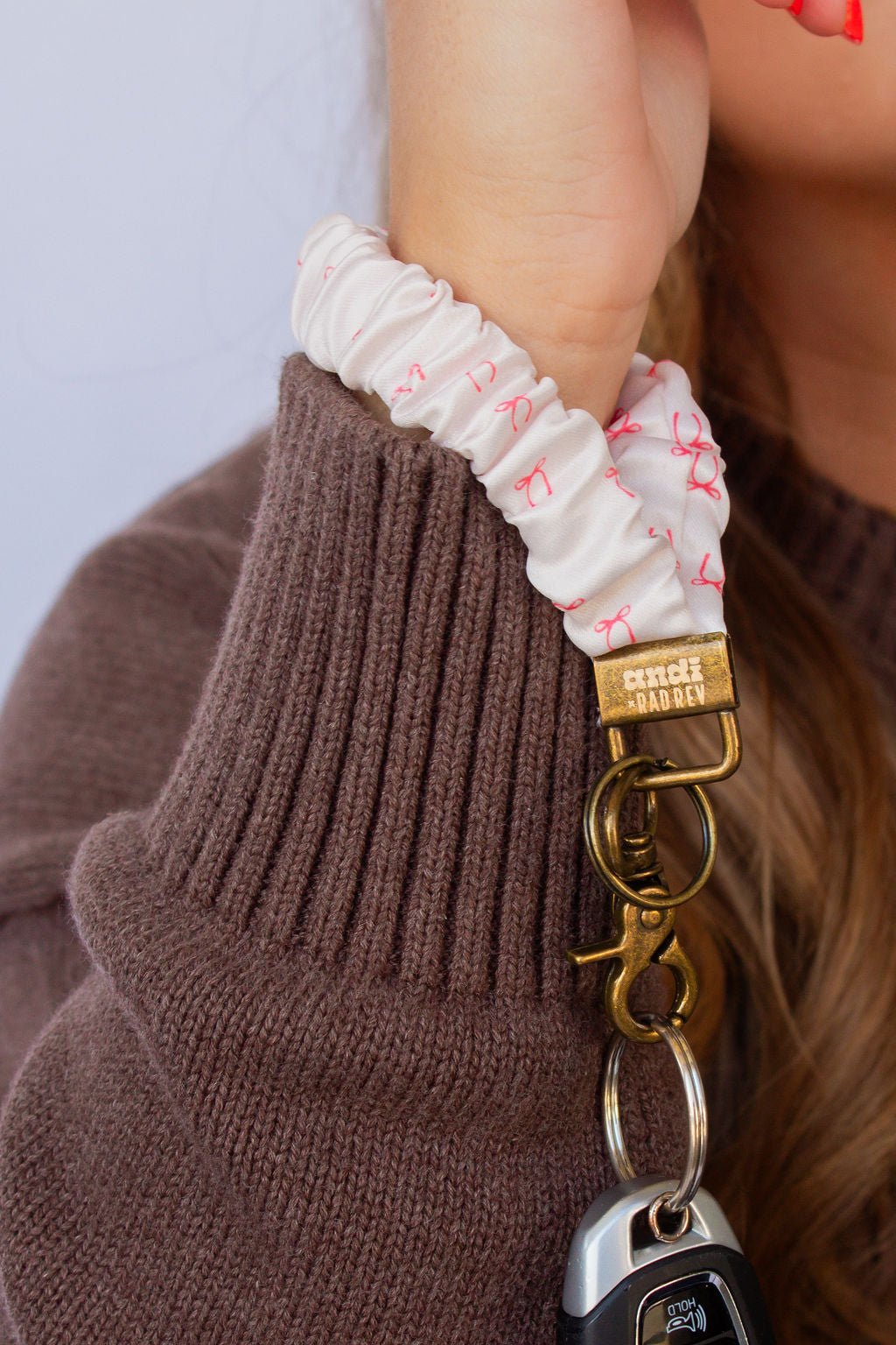 Andi x Rad Rev Pink Bows Keychain