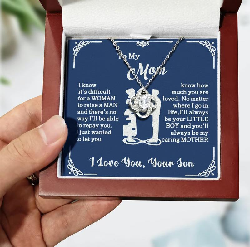 To My Mom ¨C Forever Your Little Boy Necklace
