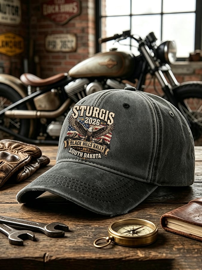 Unisex Motorcycle Rally Printed Hat