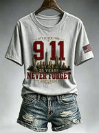 9.11 Never Forget Printed T-Shirts