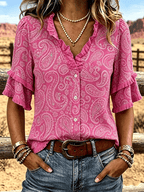 Women'S Casual Printed Shirt