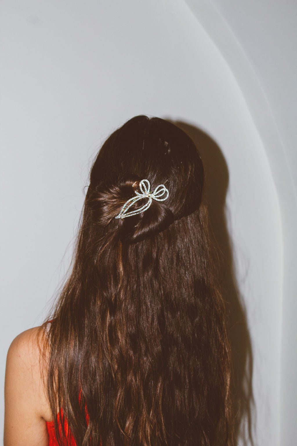 Diamond Bow Hair Pin