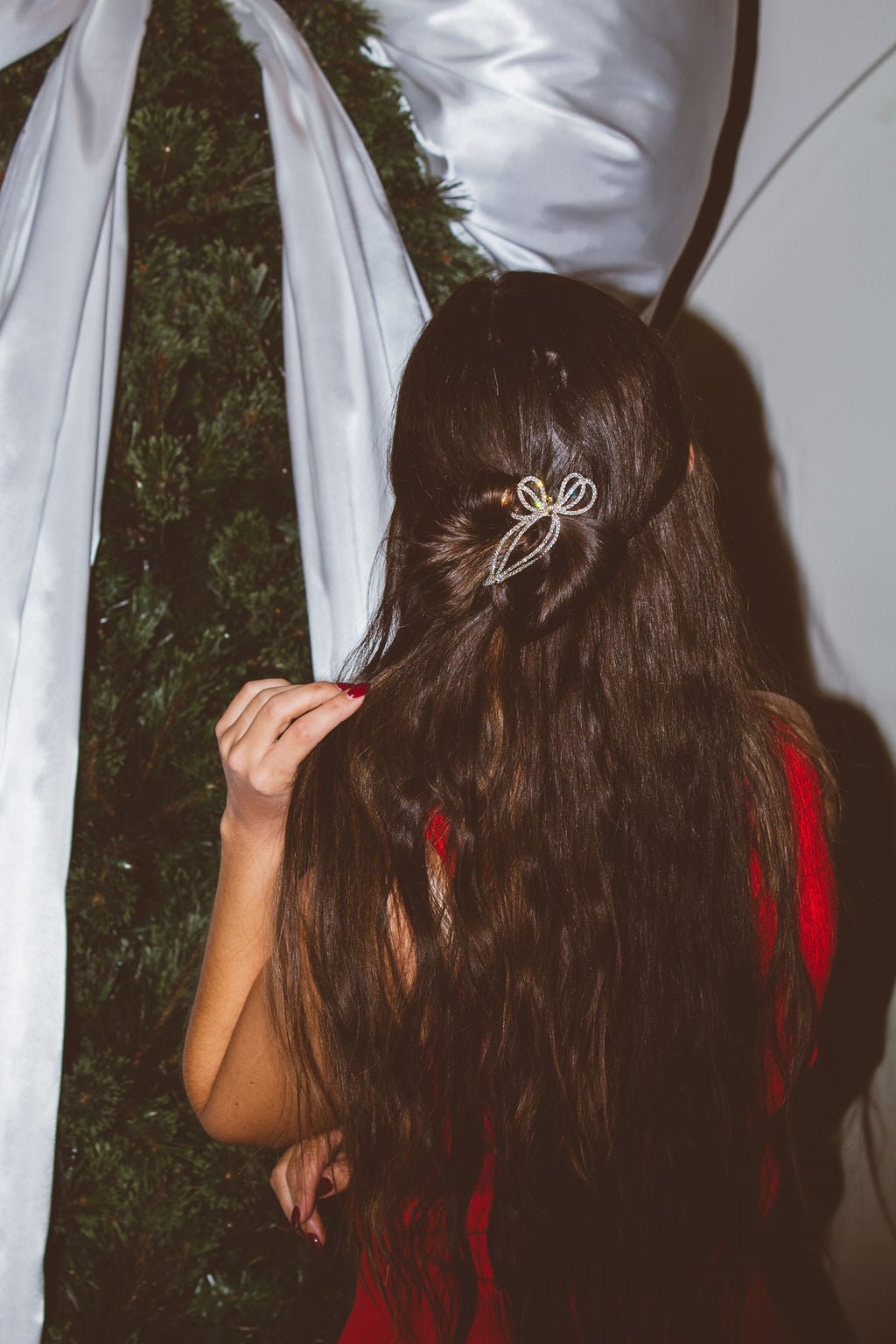 Diamond Bow Hair Pin