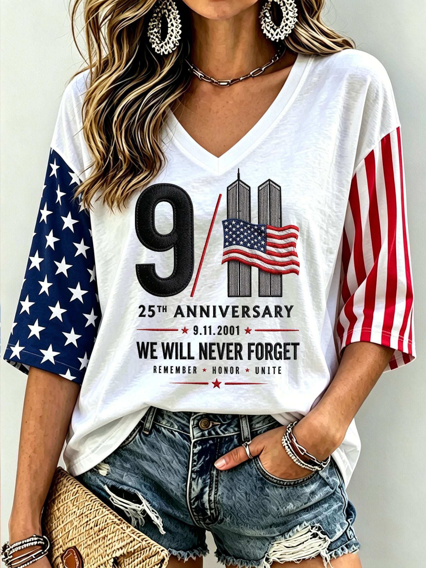 Women's 9/11 Memorial Graphic Top