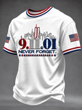 Men's 9.11 Never Forget Printing  T-Shirts