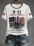 9.11 Never Forget Printed T-Shirts