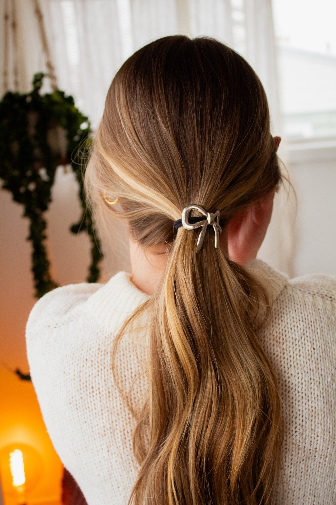 Gilded Bow Ponytail Cuff