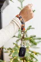 Groovy Floral Keychain