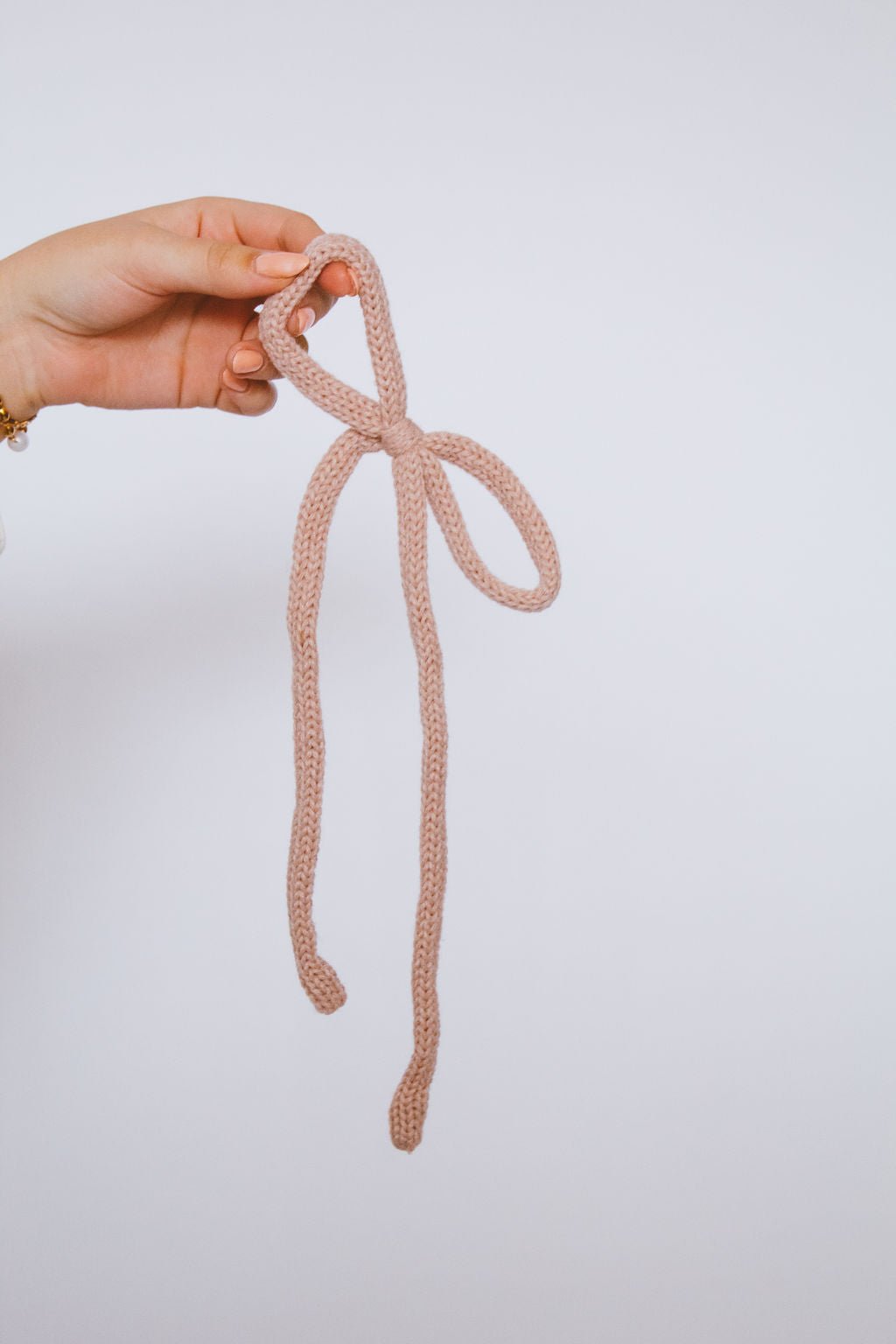 Knit Long Bow Tie