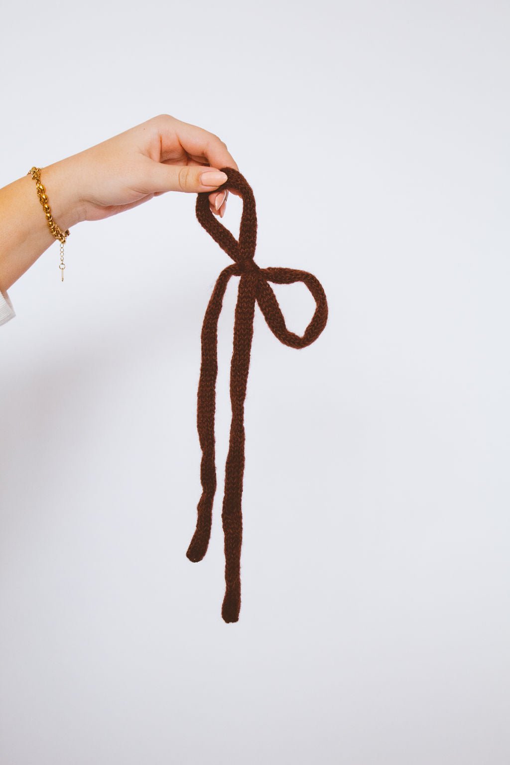 Knit Long Bow Tie