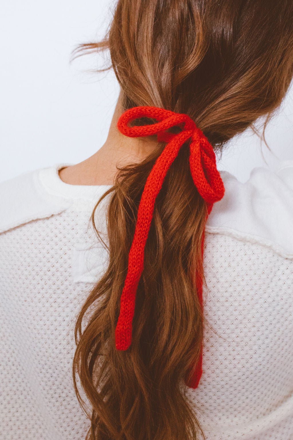 Knit Long Bow Tie