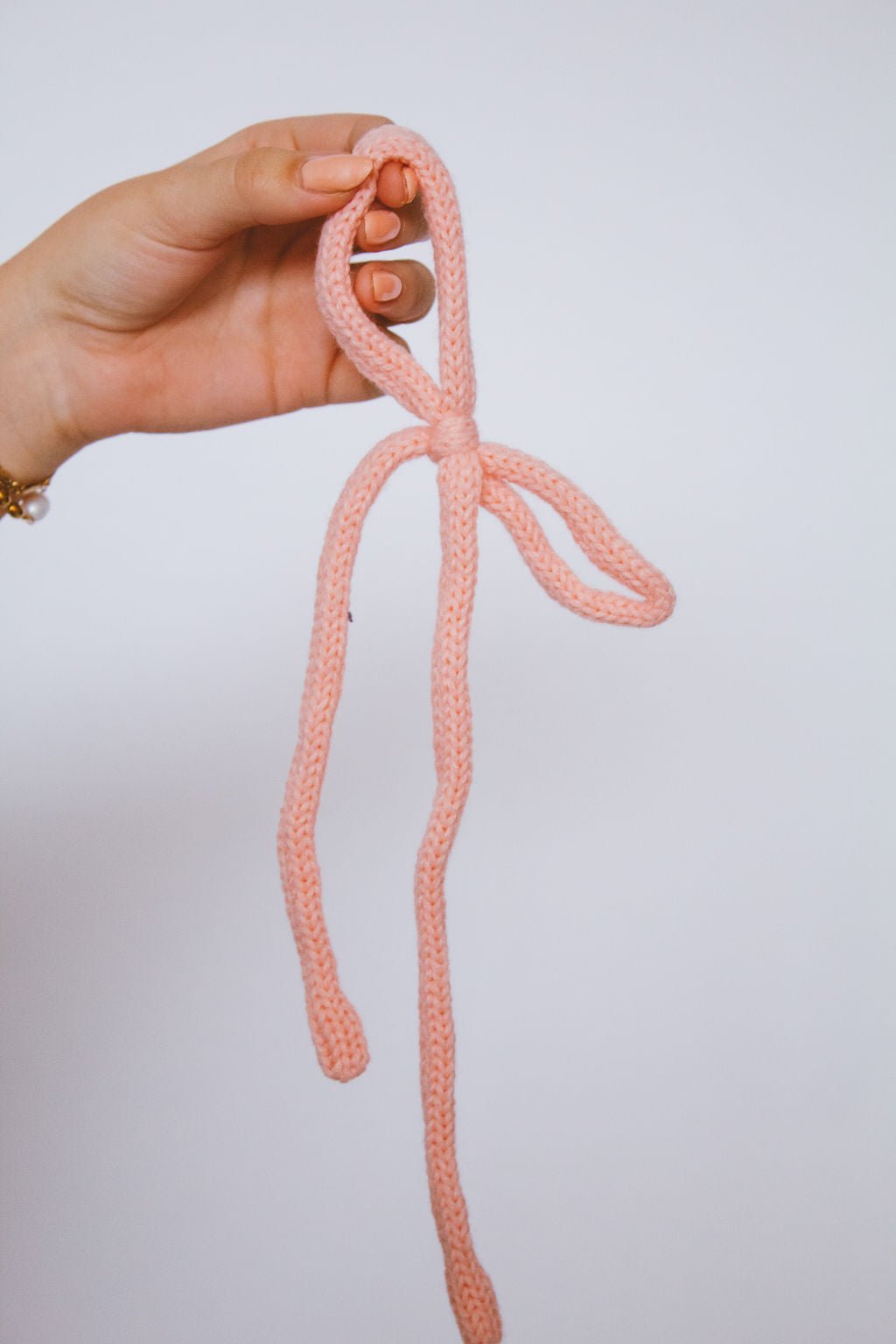 Knit Long Bow Tie