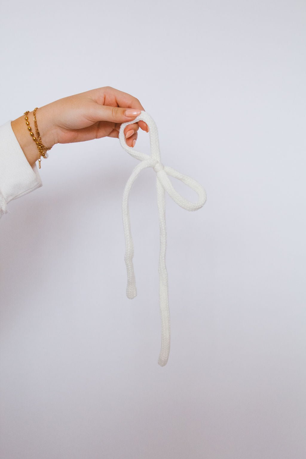 Knit Long Bow Tie
