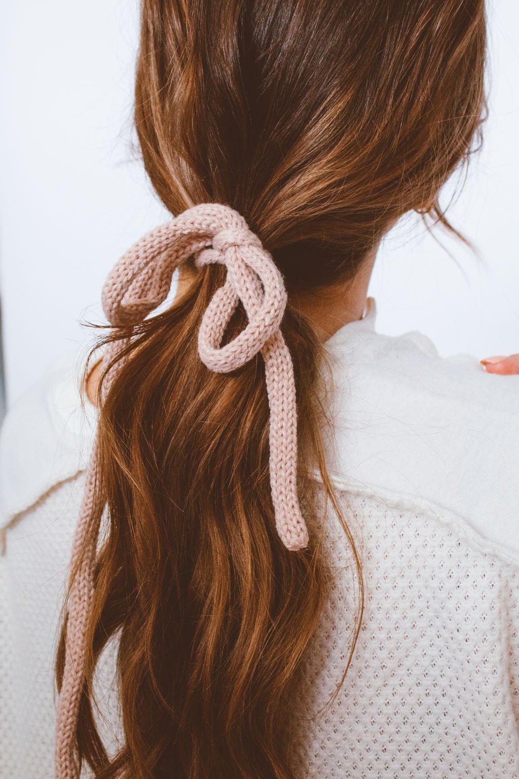 Knit Long Bow Tie