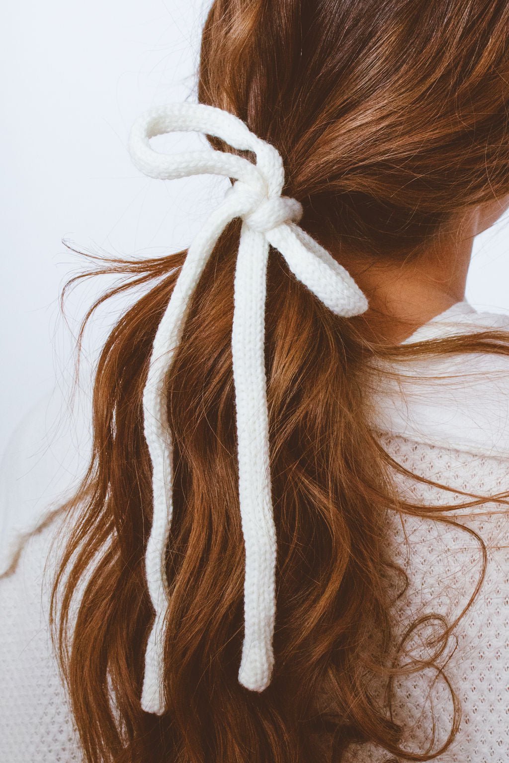 Knit Long Bow Tie