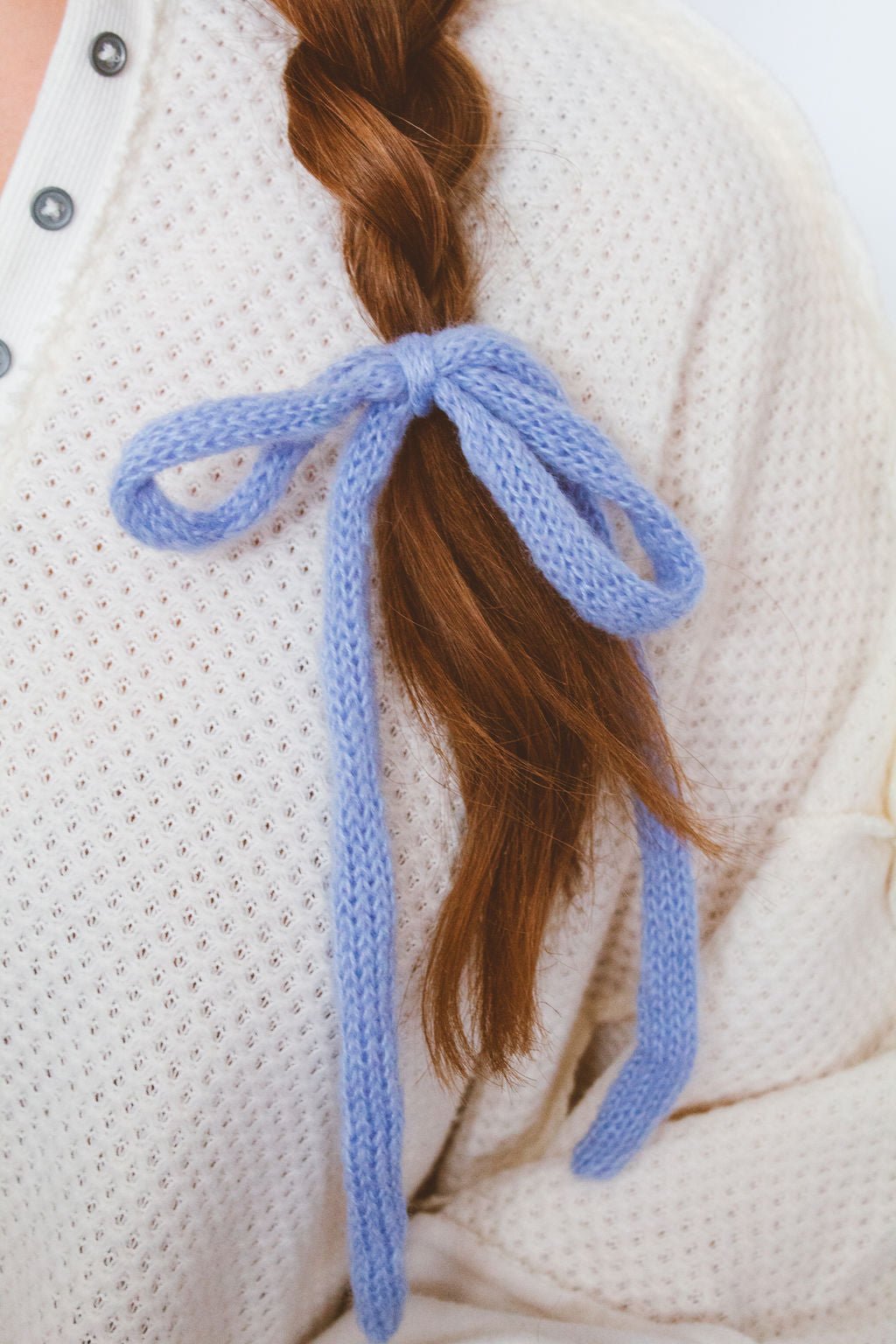 Knit Long Bow Tie