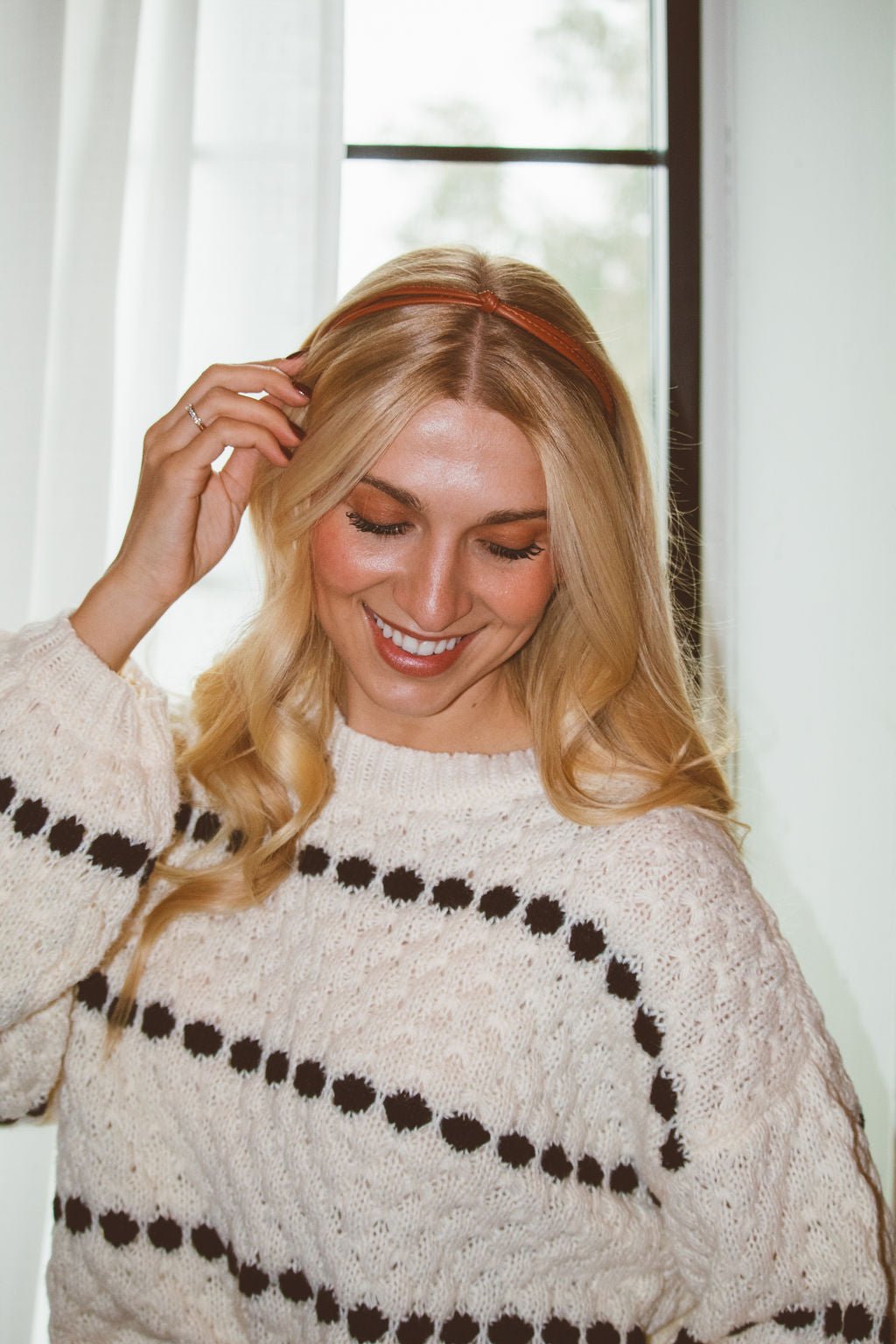Leather Knot Headband