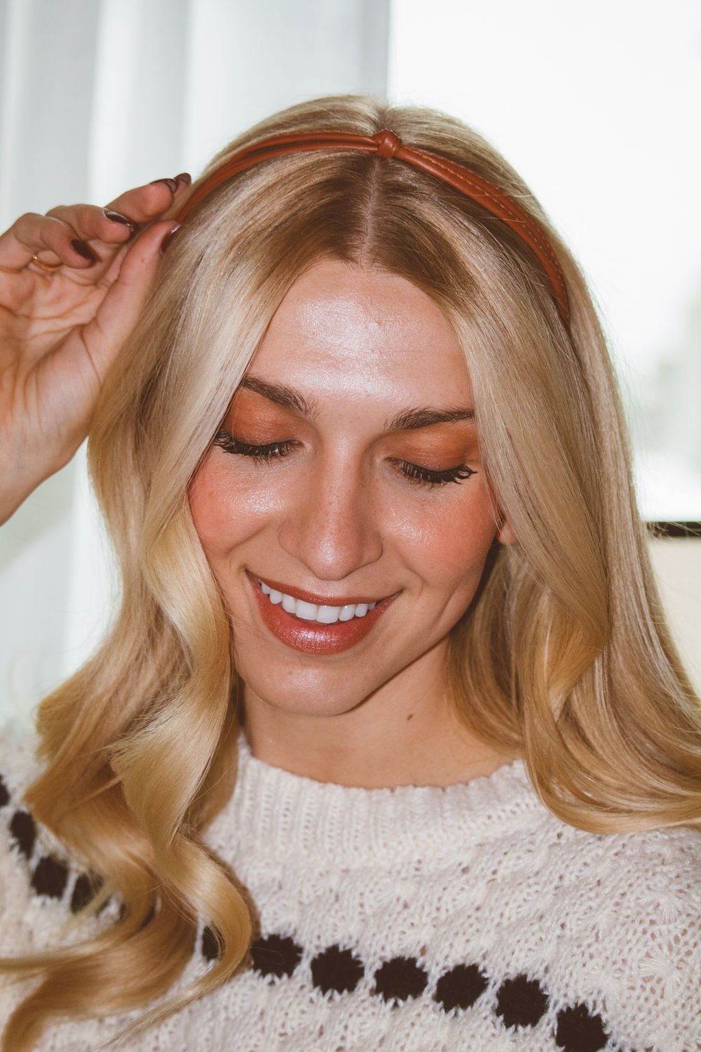 Leather Knot Headband