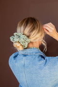 Lindsey Checked Jumbo Scrunchie