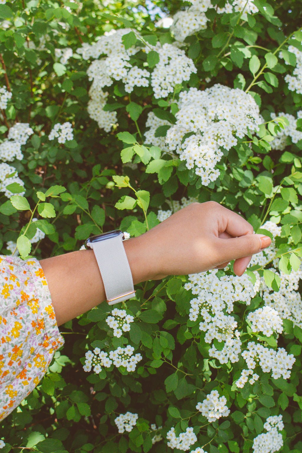 Linen Adjustable Elastic Watch Band