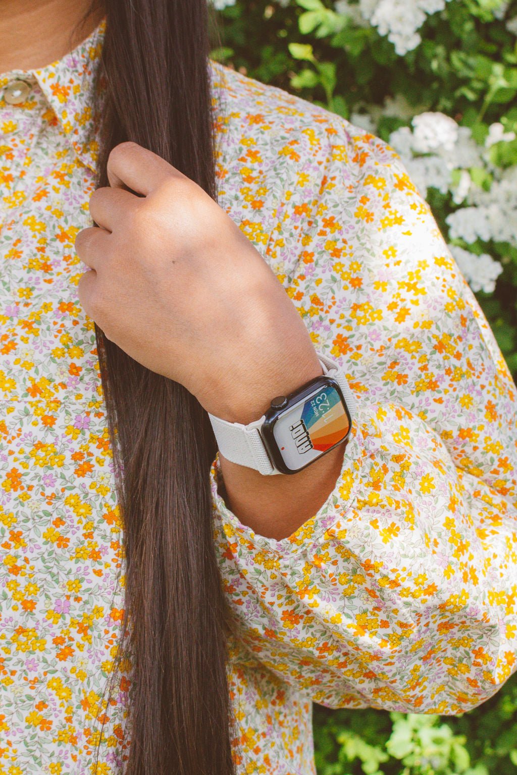 Linen Adjustable Elastic Watch Band