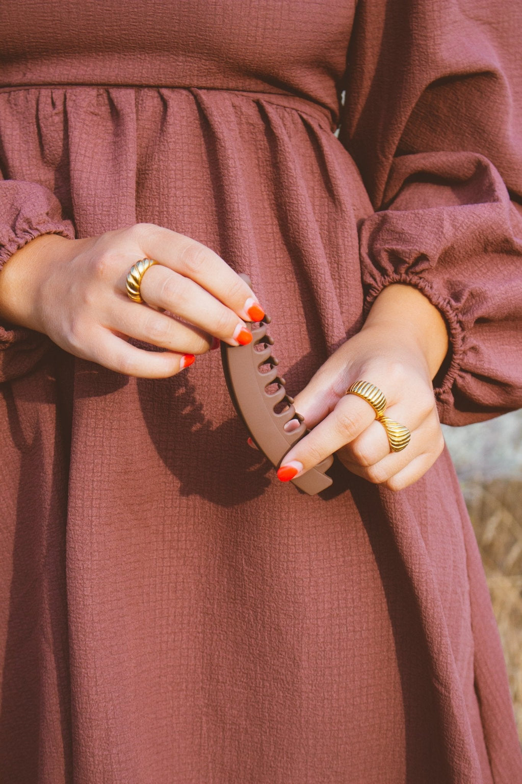 Large Banana Claw Clip