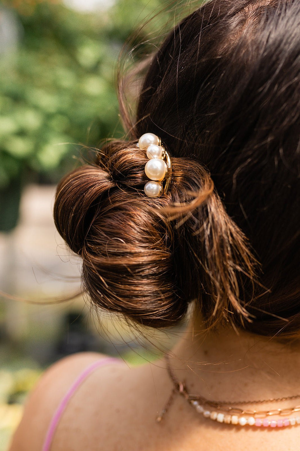 Pearl Crown U-Shape Pin