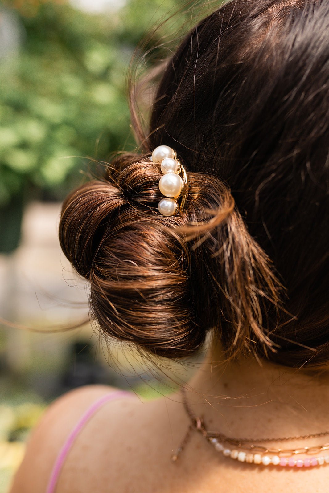Pearl Crown U-Shape Pin
