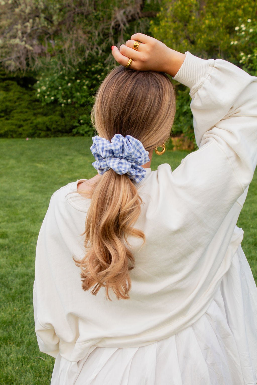 Picnic Gingham Jumbo Scrunchie