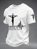 Men's Jesus Saved My Life Print Tee