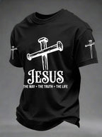 Men's Christian Cross Print Tee