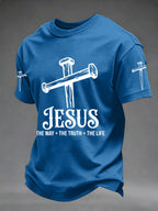 Men's Christian Cross Print Tee