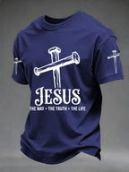 Men's Christian Cross Print Tee