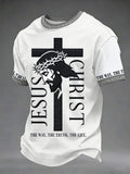 Men's Christian Jesus The Way The Truth The Life Print Tee