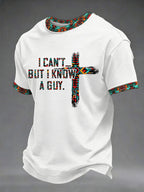 Men's "I Can't But I Know A Guy" Printed Casual T-Shirt