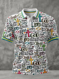 Men's Christian Faith Print Casual Polo