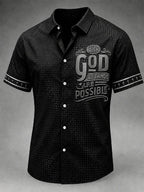 Men's Faith Print Casual Shirt