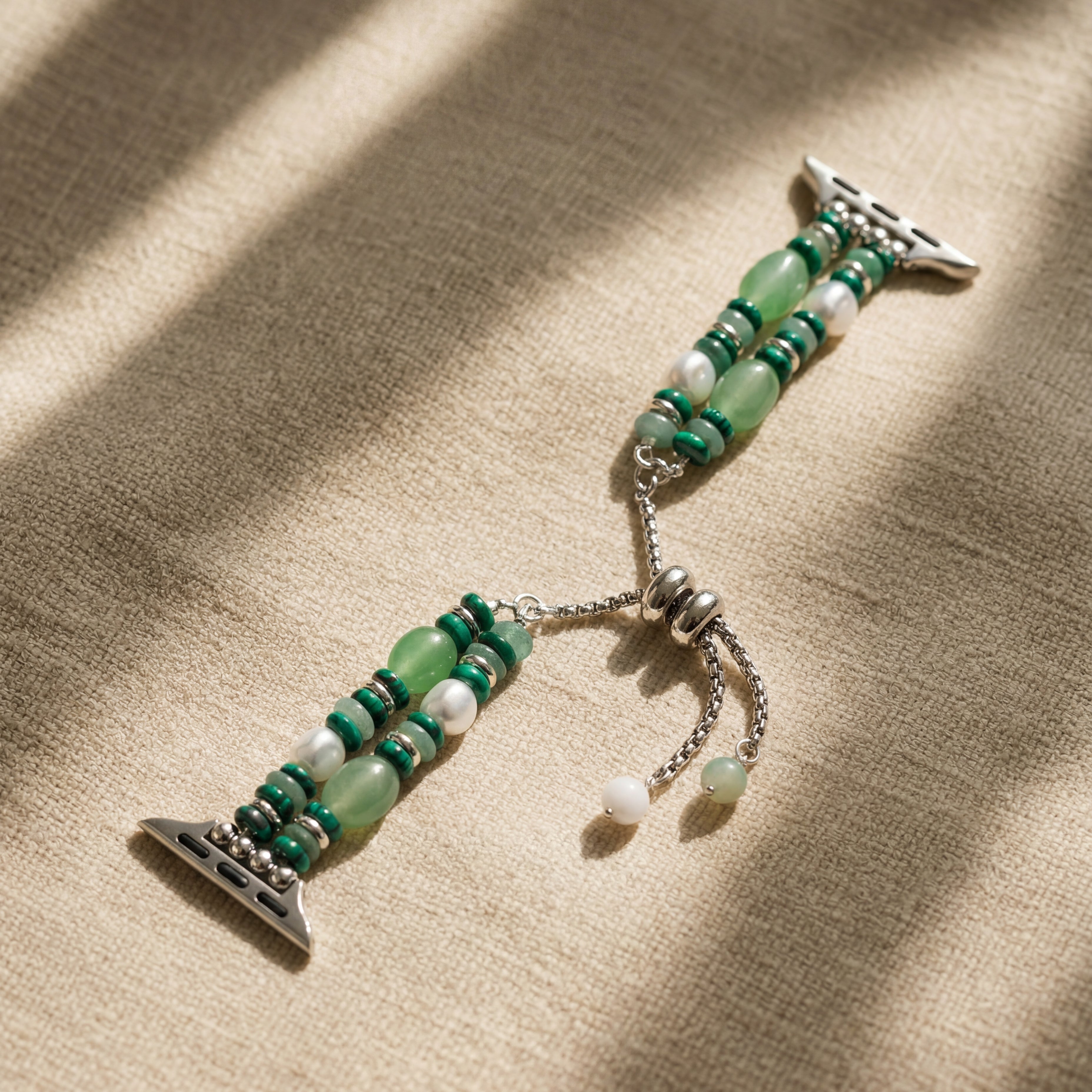 Harmonic Natural Stone Beaded Watch Band for Apple Watch